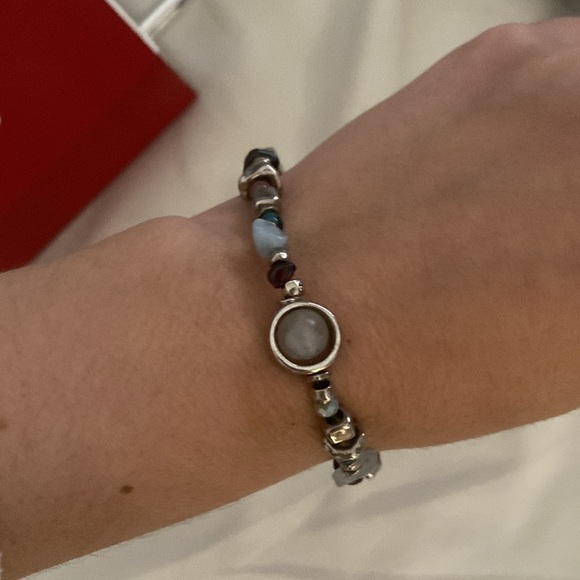 Uno de 50 Bracelet Energia Silver plated bracelet multiple stones and crystals - Picture 3 of 4